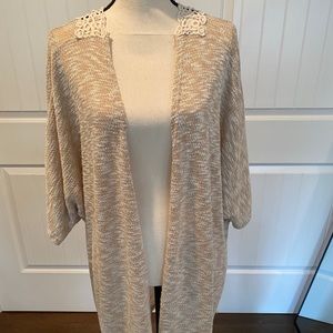 Knit and Lace Cardigan